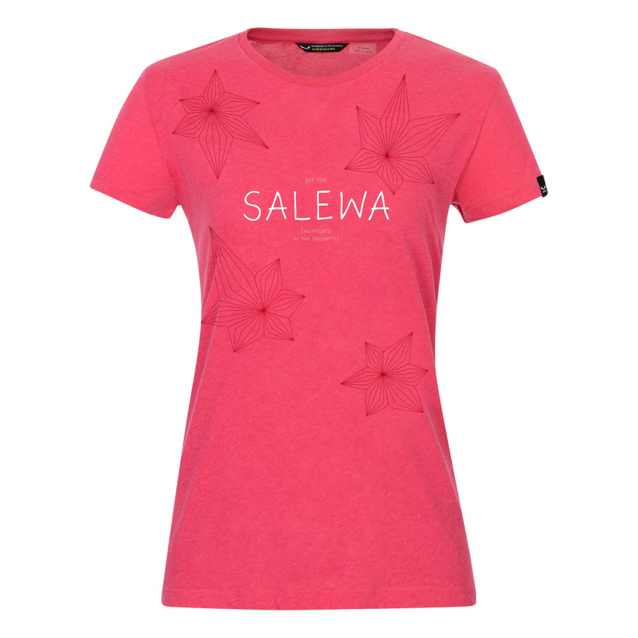 Salewa Women's Geometric Dry T-Shirts Pink SOM-714539